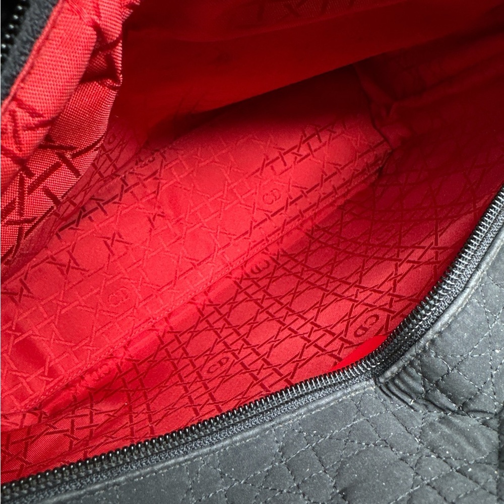 Dior lady dior black canvas Quilted Handbag with Gold Accents - Picture 6 of 8